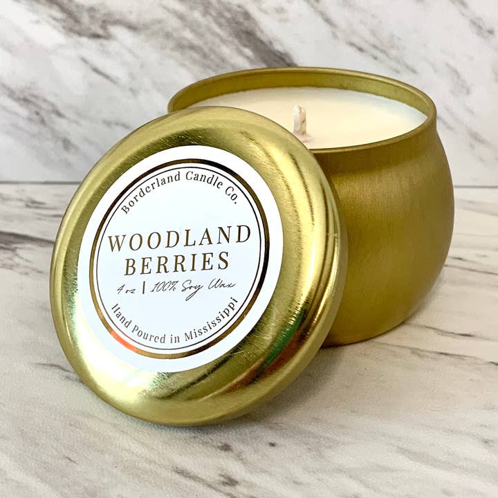 Woodland Berries (2024 Holiday Collection 4oz.) for wholesale by Borderland Candle Company