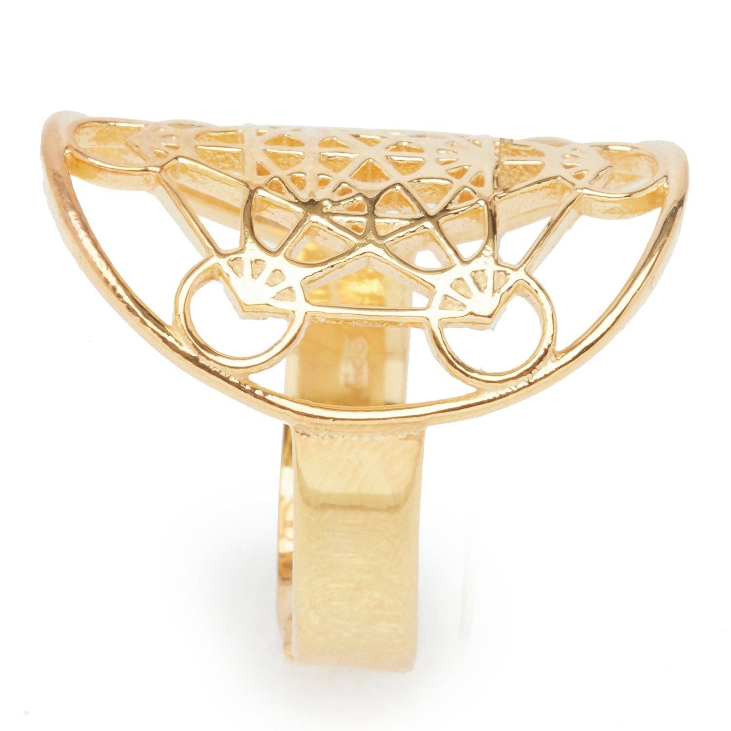 KARMA YOGA SHOP - Wholesale Cocktail/Statement Ring - 925 Silver Metatron Cube Ring4