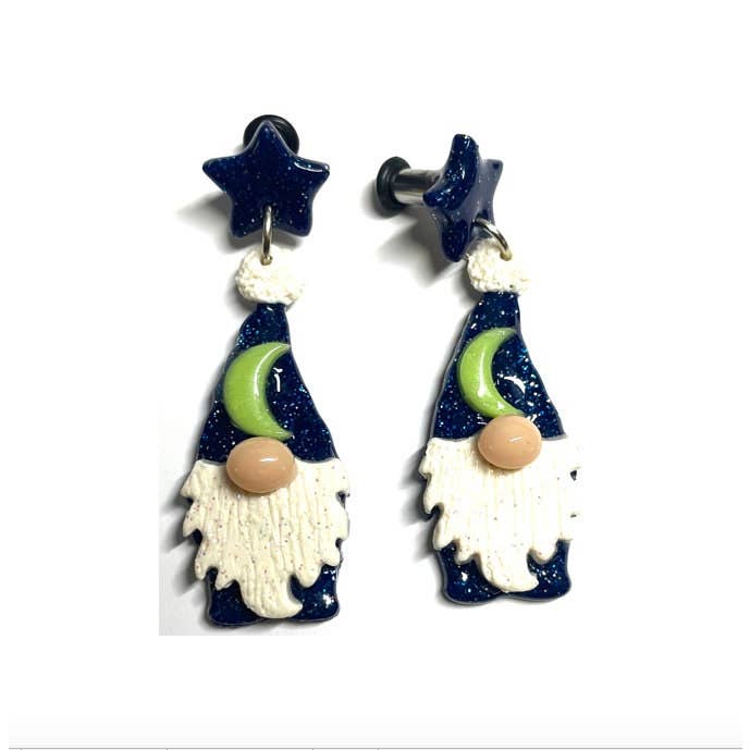 Cacheurs de jauges, Merlin Gnome, Glow Moon, Cacheurs, jauges Dangle pour la vente par Happy Gauges