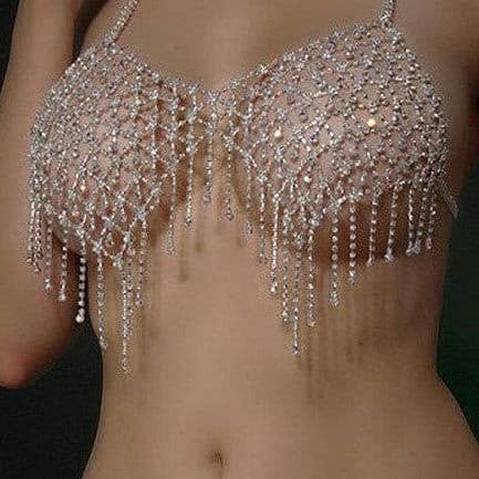 ElevateWell - Wholesale Bralette - Women's - Tassel Body Chain Bra2