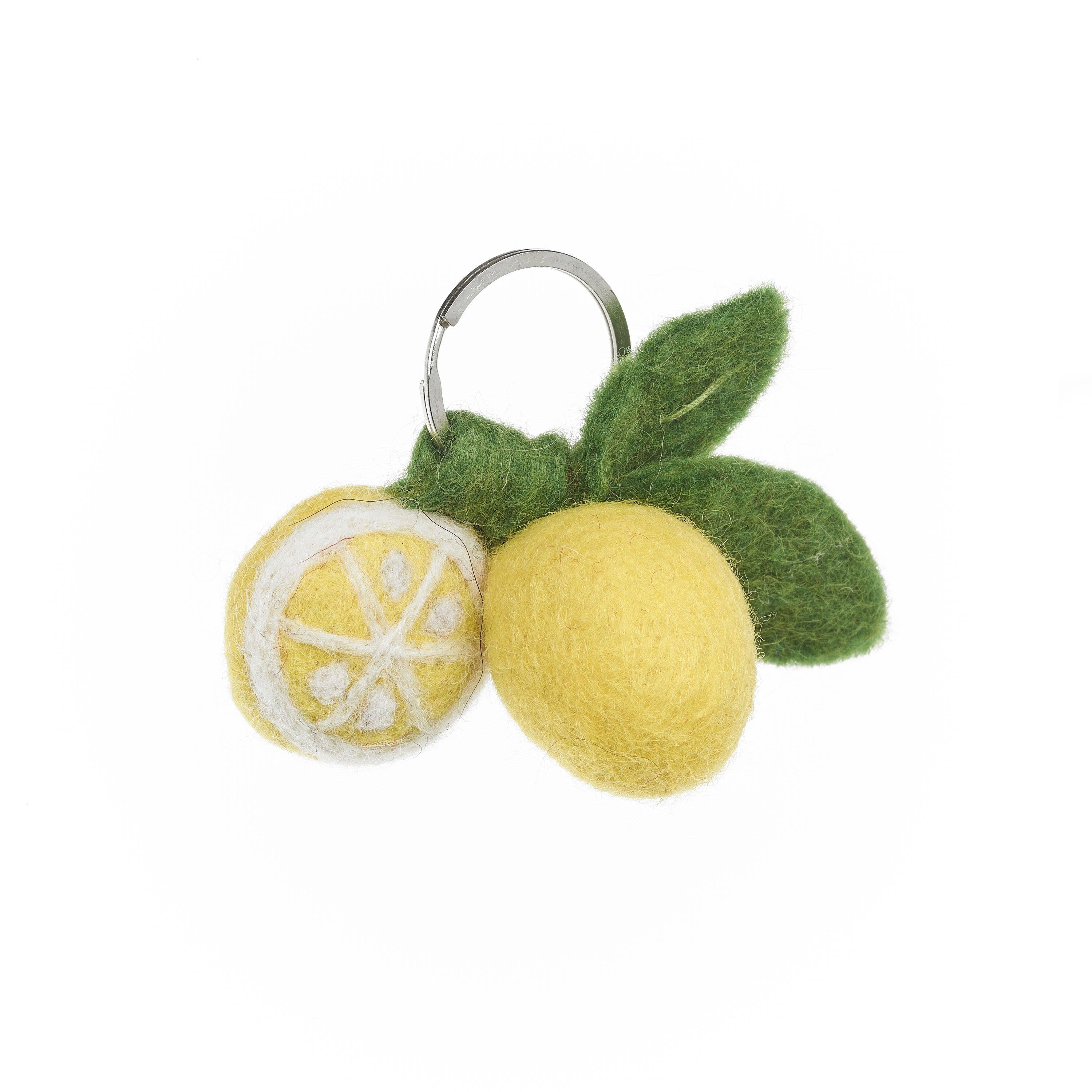 Felt So Good – wholesale Keychain – Women's – Handmade Felt Lemon Keyring1