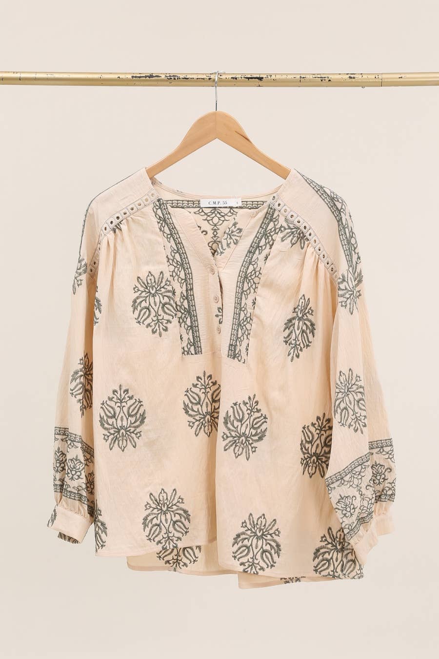 DIX-ONZE - Wholesale Blouse - Women's - Embroidered Blouse with Tunisian Collar – Bohemian Charm4