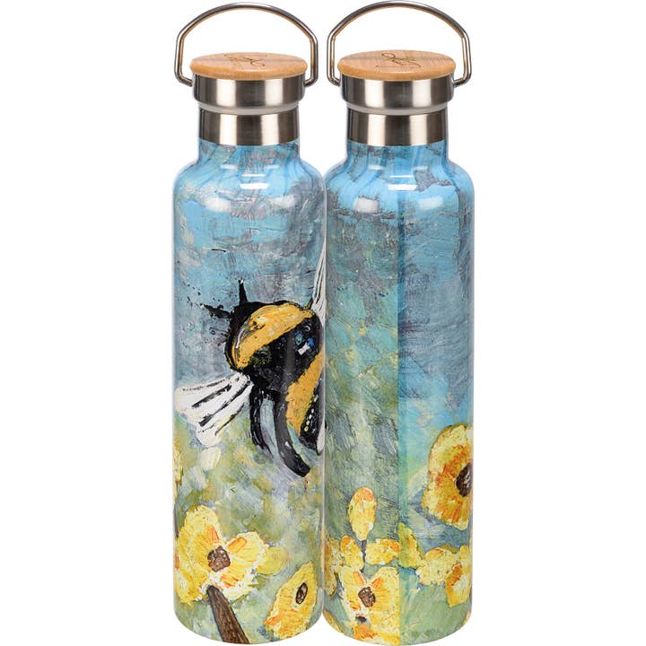 Bumblebee Insulated Bottle for wholesale by Primitives by Kathy
