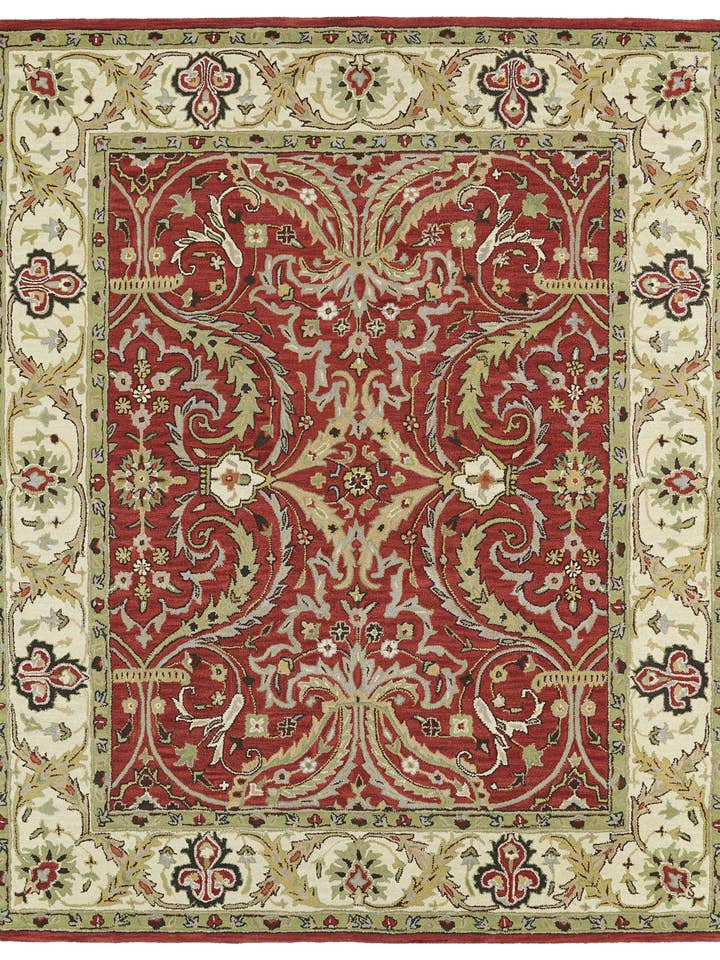 Taj Collection Röd 5' x 7'9" rektangulär matta för wholesale av contempo fashion