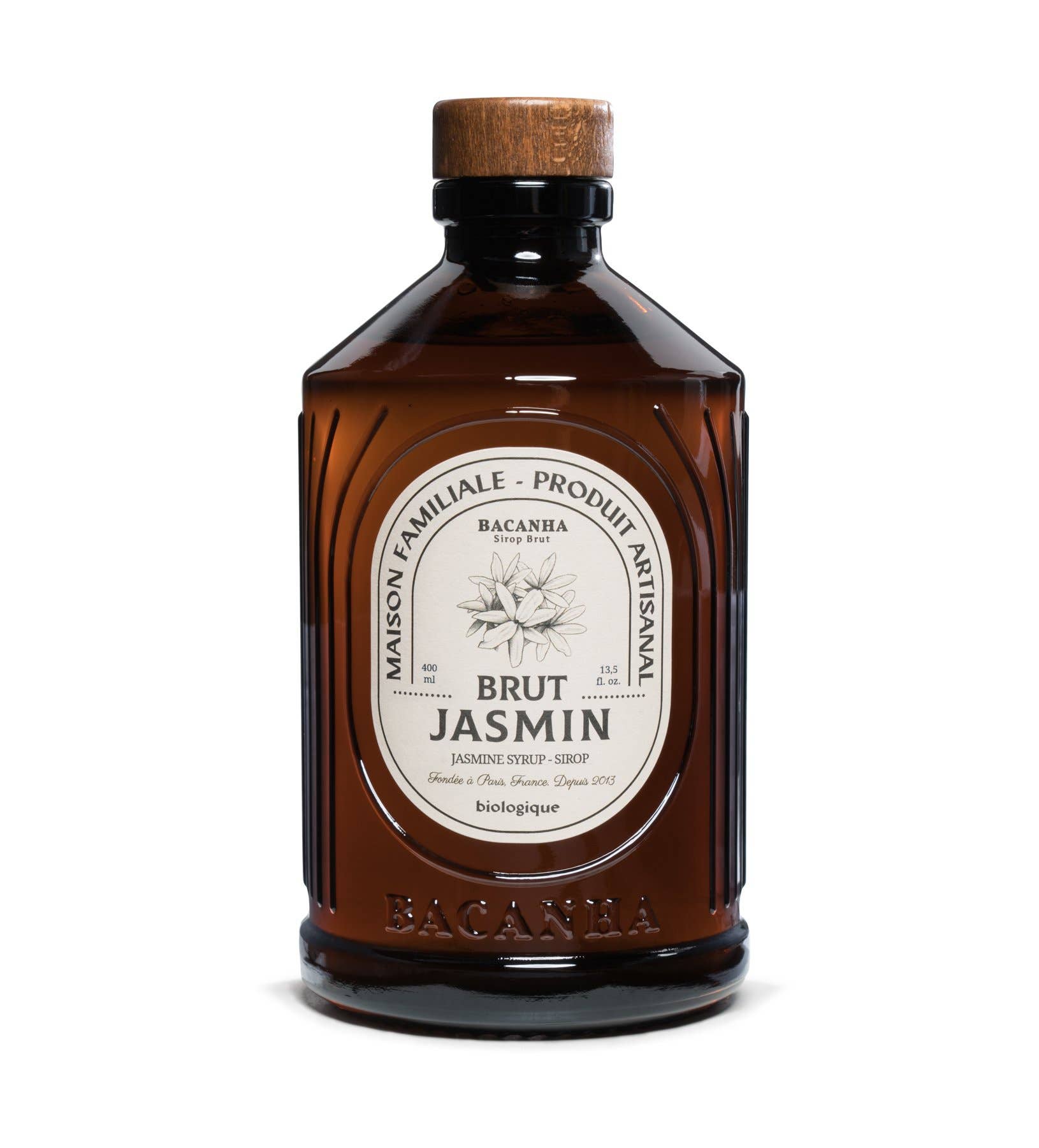 Bacanha USA - Wholesale Cocktail Mix/Syrup - Raw Jasmine Syrup - Organic - 13,5 fl. oz.