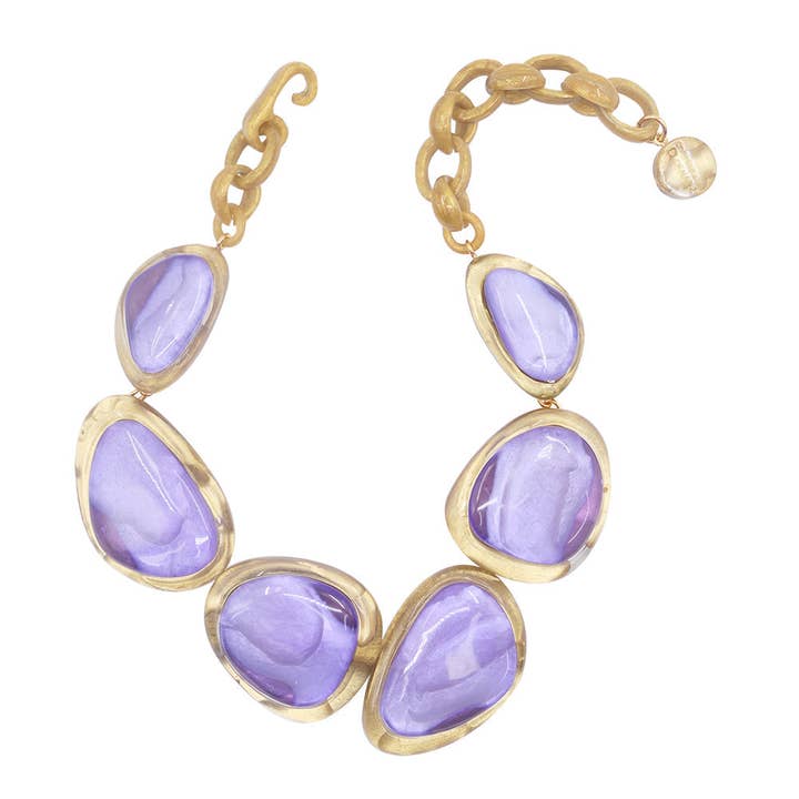 Halskette Amy - 1000226 für den Großhandel von Dominique Denaive Paris