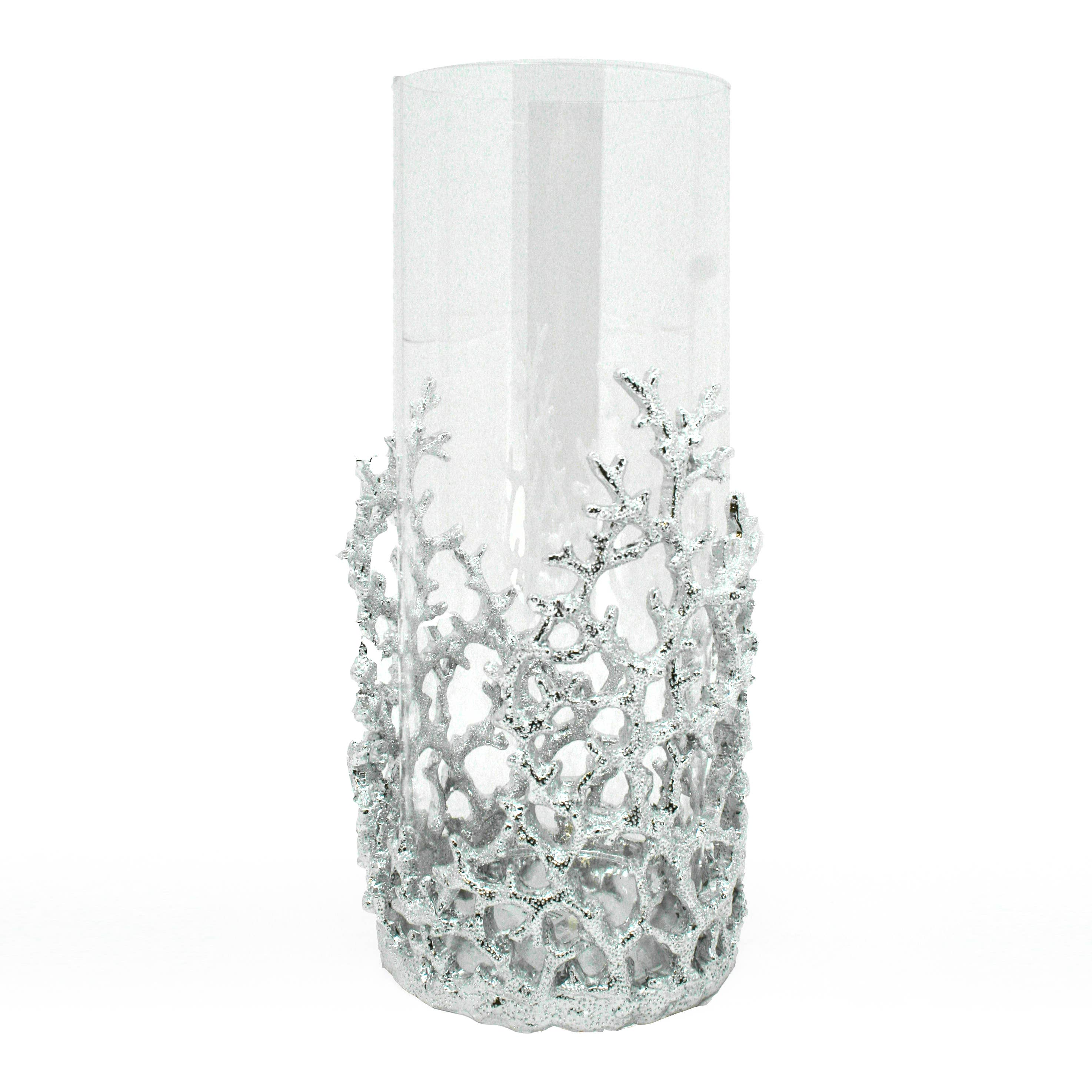 Modern Coastal by Contrast Inc. - Venta al por mayor Candelabros - Coral Hurricane chapado en plata3