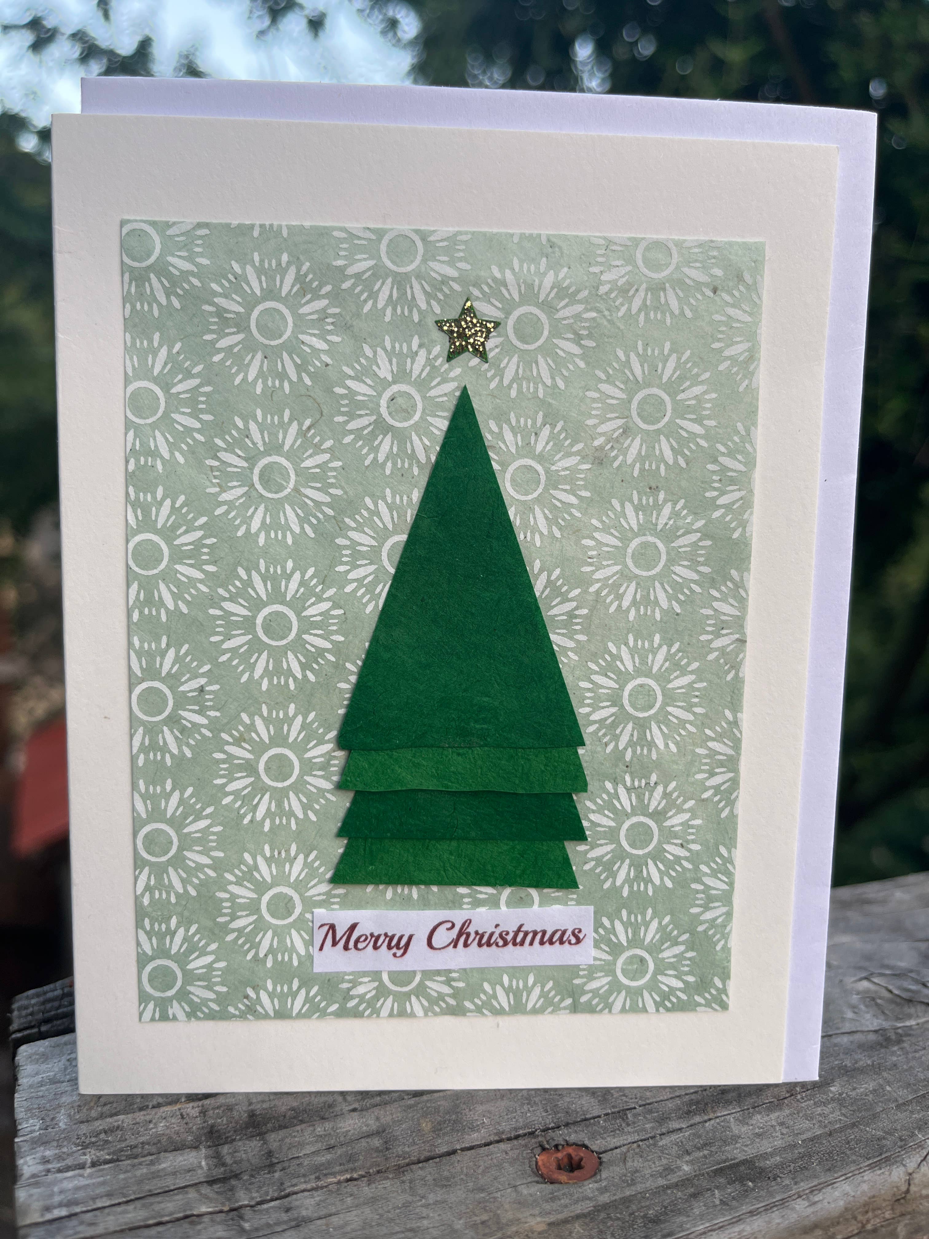 Marie's Paperie - Wholesale Christmas Card - Christmas Card Four Fold Tree1