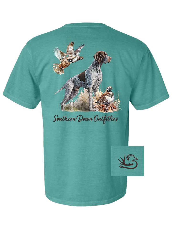 Southern Down Outfitters - Wholesale Screen Printed T-Shirt - Men's - Quail GSP Tee