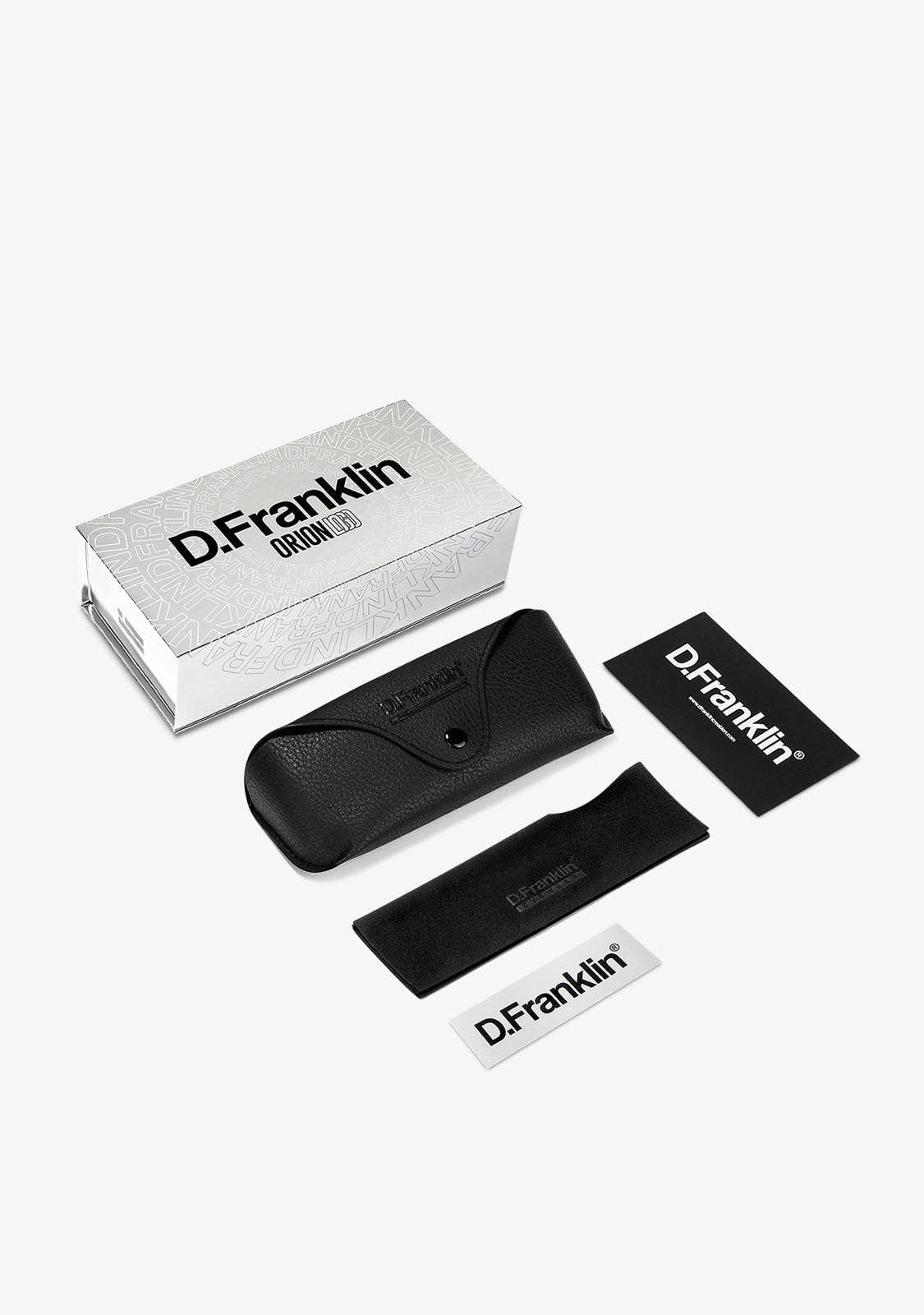 D.Franklin - Venta al por mayor Gafas de sol - Unisex - Orion Full Logo Black / Red3