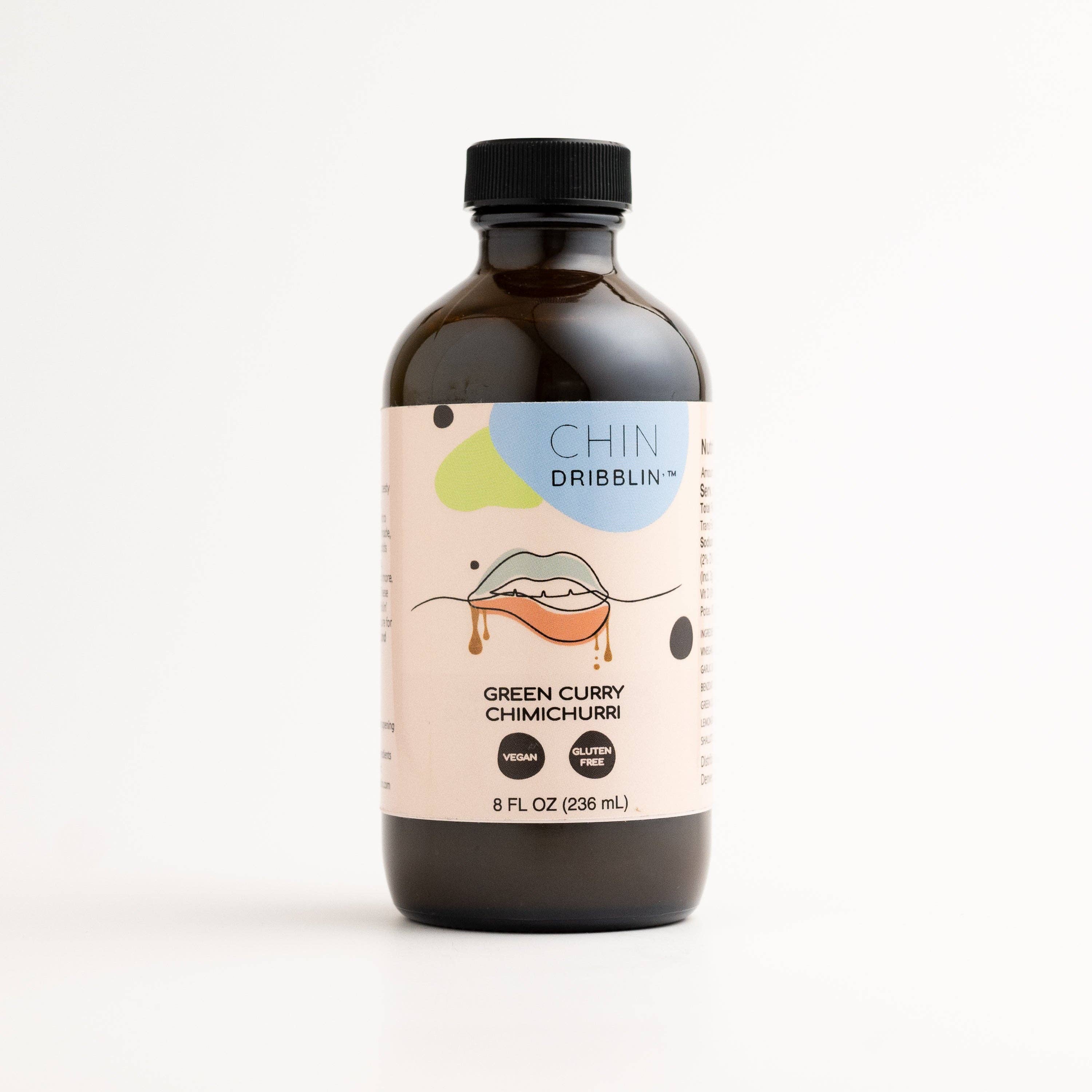 Chin Dribblin' Specialty Asian Fusion Sauces - Wholesale Sauce - Green Curry Chimichurri Sauce3