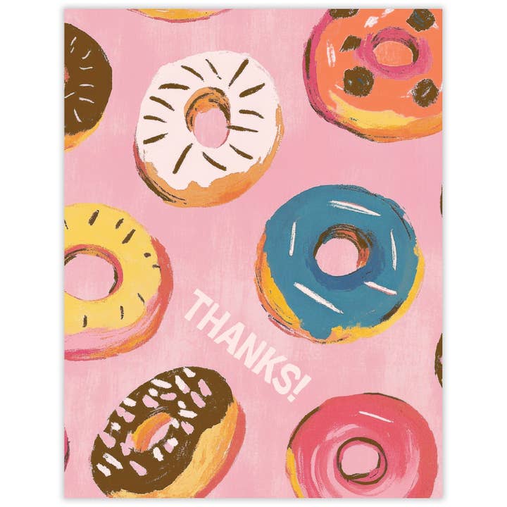 Scarecrow & Nut Tree - Wholesale Thank You Card - Doughnuts Thank You Card