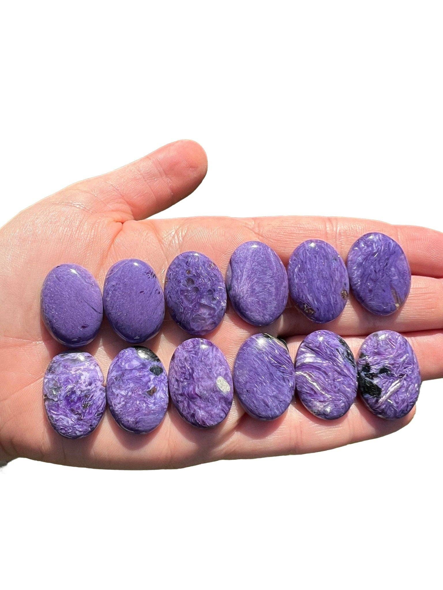 New Moon Beginnings - Wholesale Spiritual Stone/Crystal - Charoite Cabochon Oval