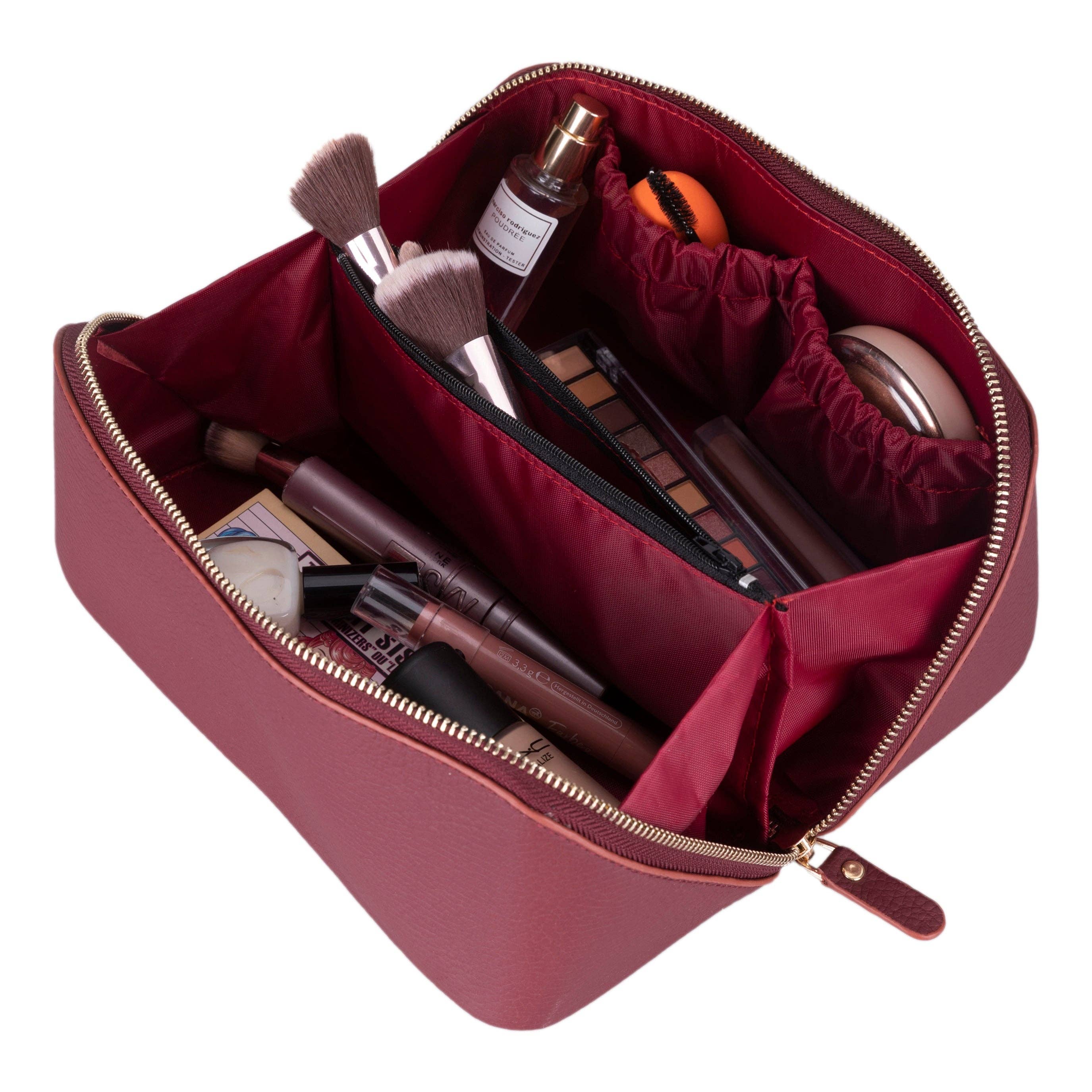 Lupinny Leather - Vente Trousses de maquillage/cosmétique - Trousse de maquillage en cuir Ellati – Trousse de toilette et étui de voyage durable21