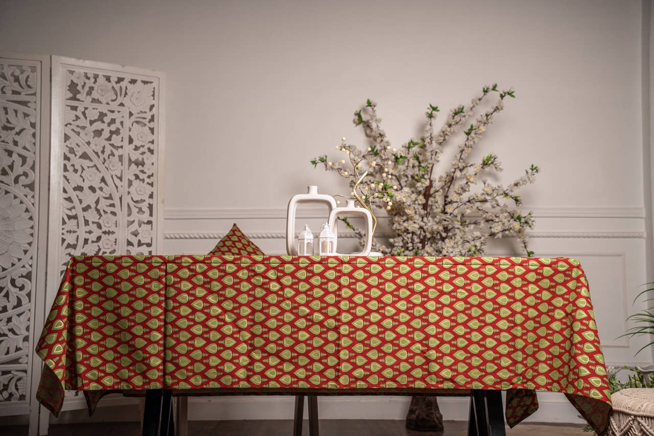 Atolia Designs - Wholesale Tablecloth - Eira Handblocked Table Cover0