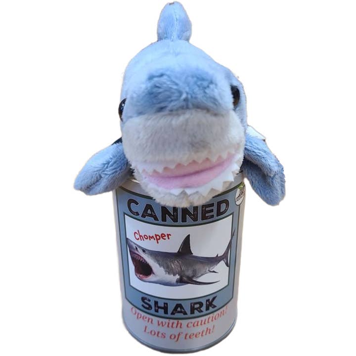 Canned Gifts - Vendita all'ingrosso Peluche - Bambini e neonati - Squalo in scatola | Peluche di peluche con scherzi | Regalo unico
