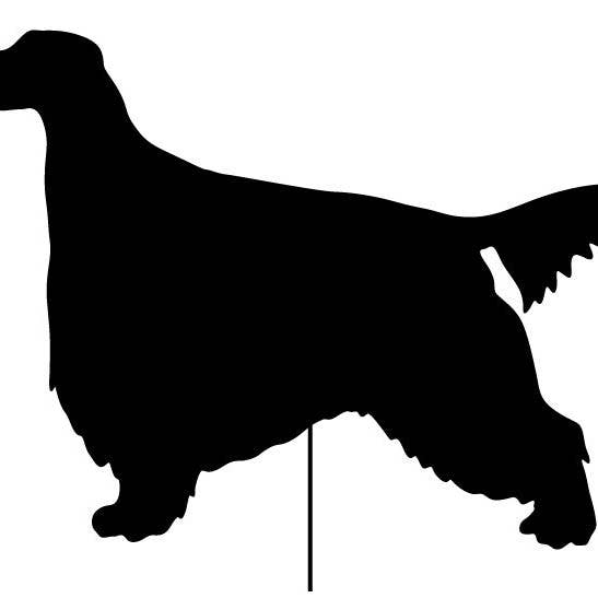 Estaca de jardín o colgante de pared Gordon Setter para venta al por mayor de Rustica Ornamentals