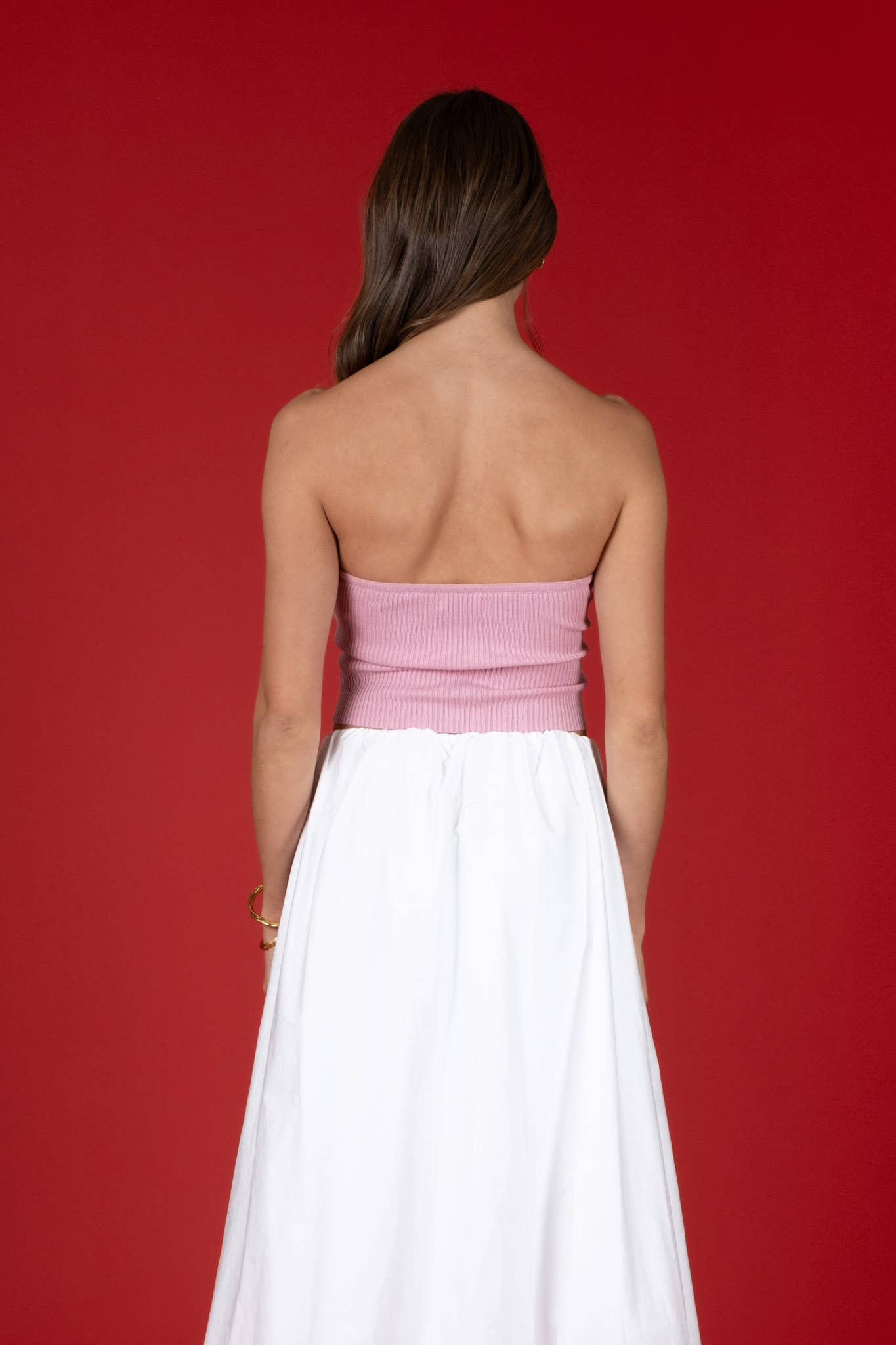 The Workshop Studio - Wholesale Knit Top - Women's - STRAPLESS TWIST FRONT KNIT CROP TOP (PRE-ORDER)35