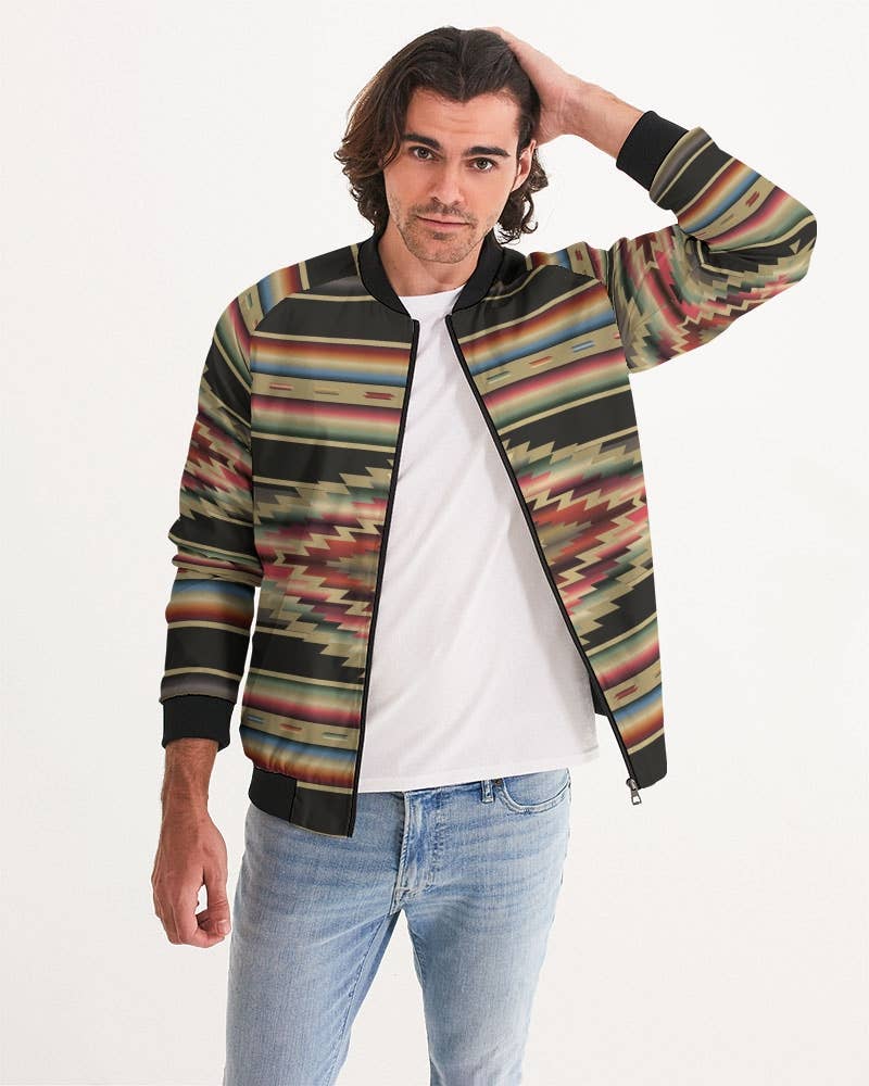 Hi Octane | SilverBotanica - Wholesale Bomber Jacket - Men's - SilverBotanica Serape Design Men's Bomber Jacket3
