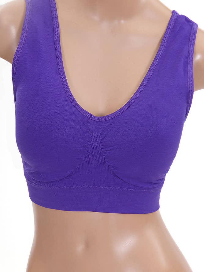 Hana - Wholesale Bra - Women's - Plus Size Solid Color Top Bra1
