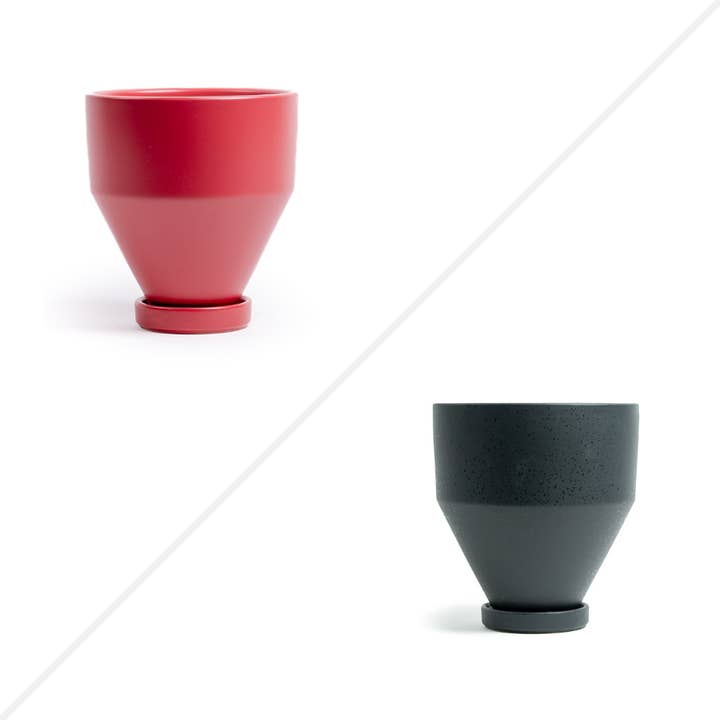 4.5" Jouet Pots w/Water Saucers - 8pc/cspk for wholesale by Momma Pots