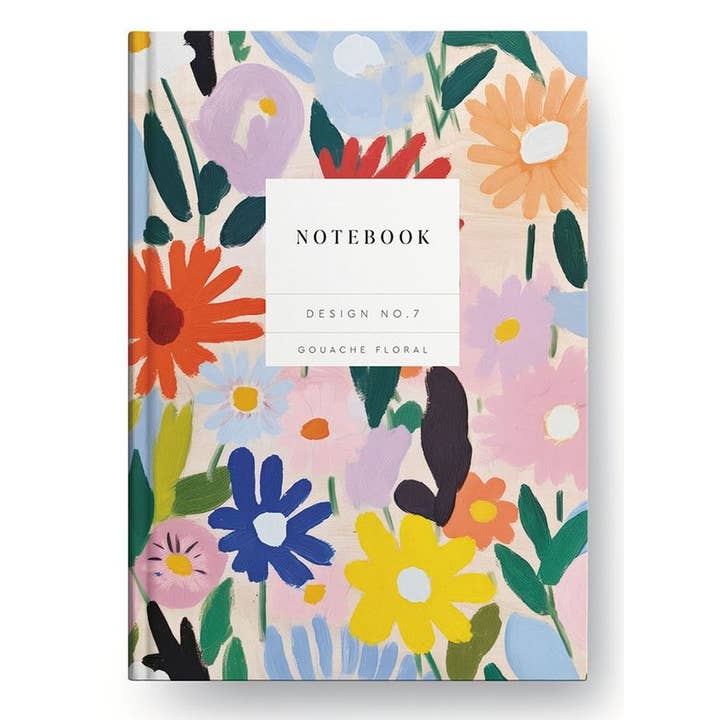 Kaleido A5 Hardback Notebook-Gouache Floral for wholesale by Vevoke
