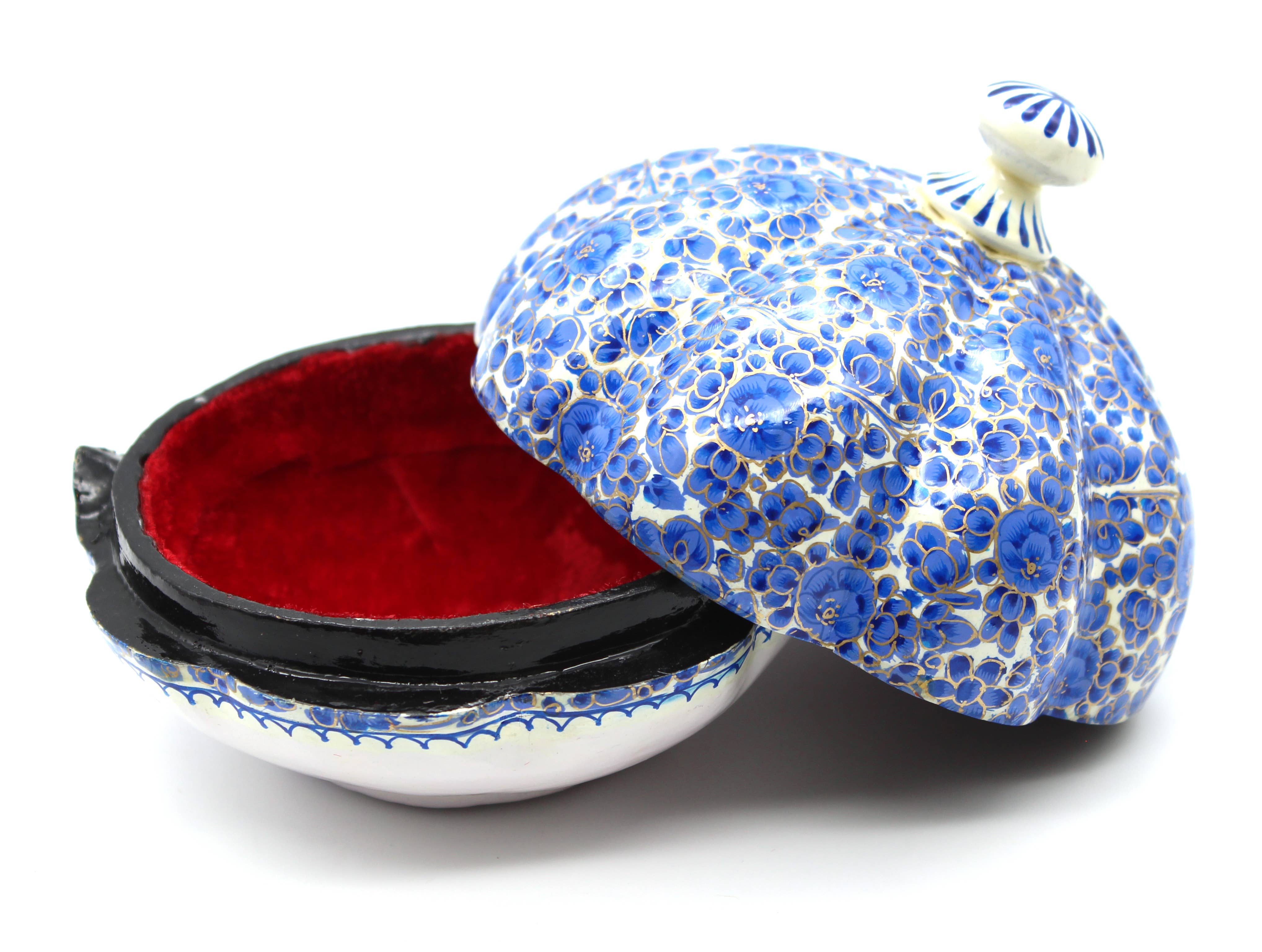 Blue Planet Traders – wholesale Decorative box – Papier-mâché Pumpkin Box - Case of 62