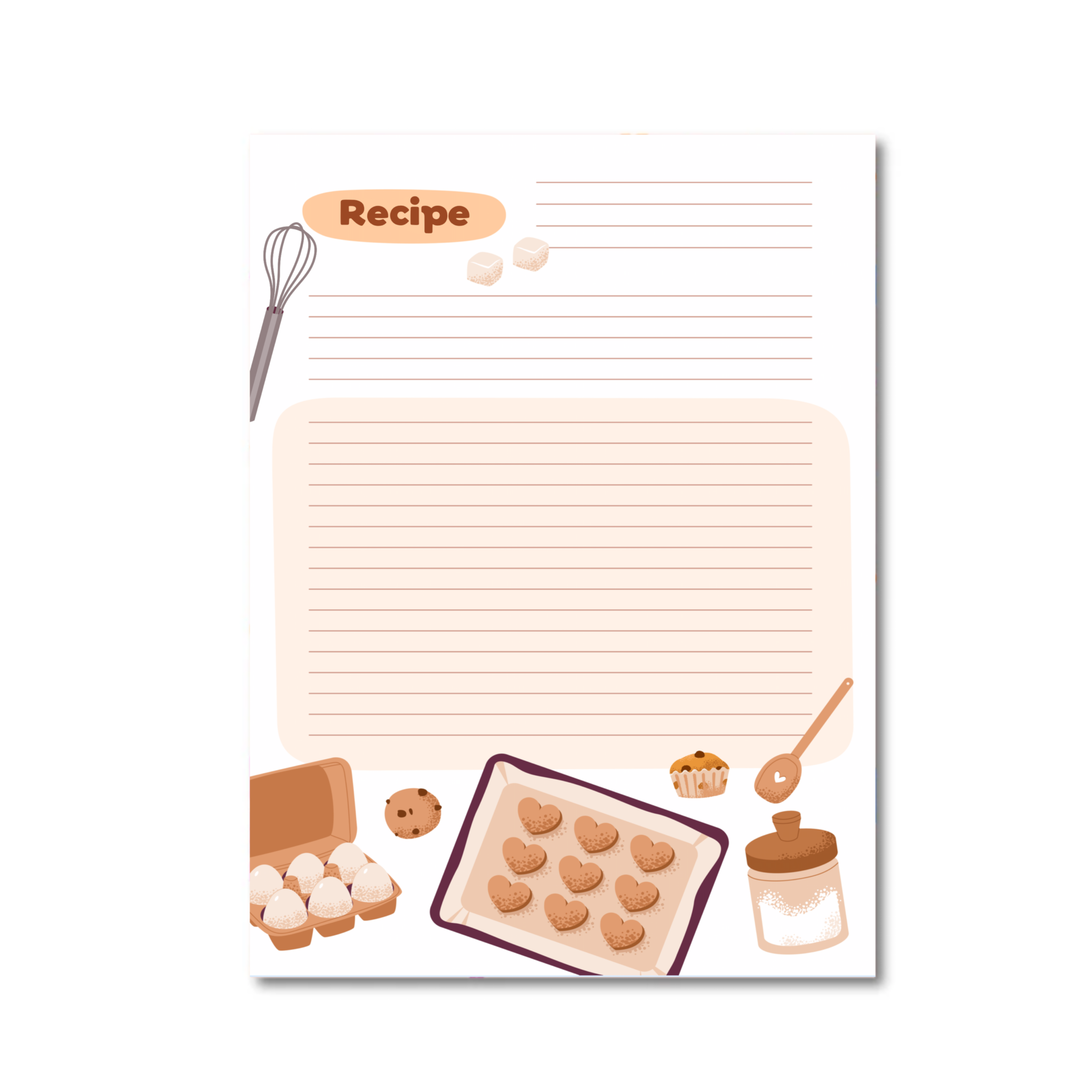 Only Happy Things Stationery - Wholesale Notepad - Notepad Baking recipes A51