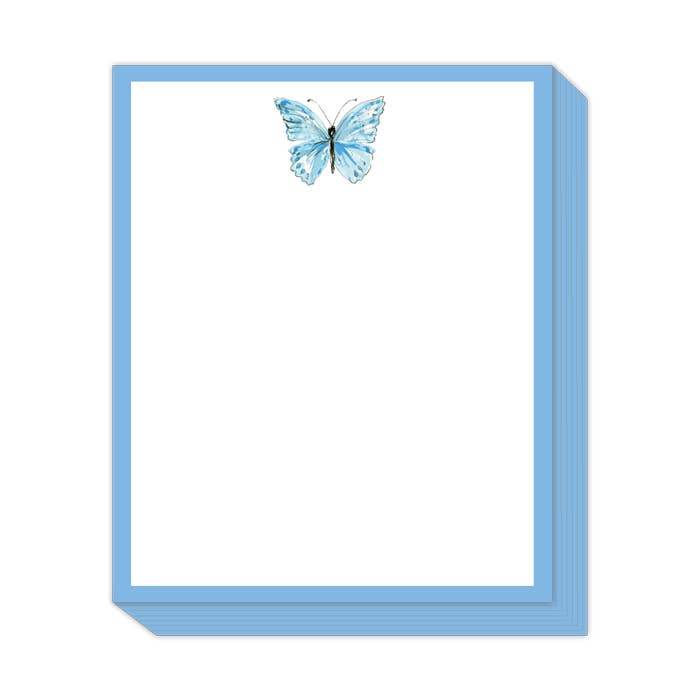 Handpainted Blue Butterfly Stack Pad for wholesale by RosanneBeck Collections