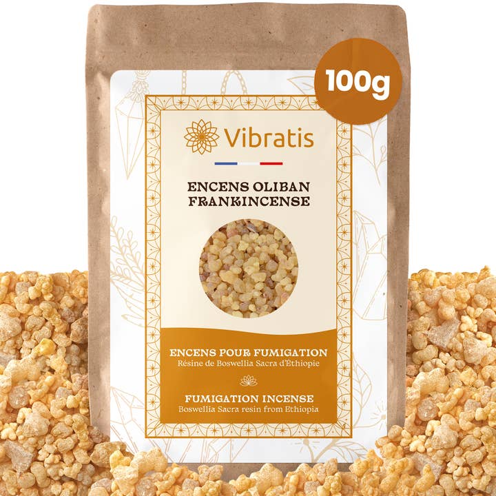 Pure Frankincense 100g - Natural incense in grains to burn for wholesale by Vibratis