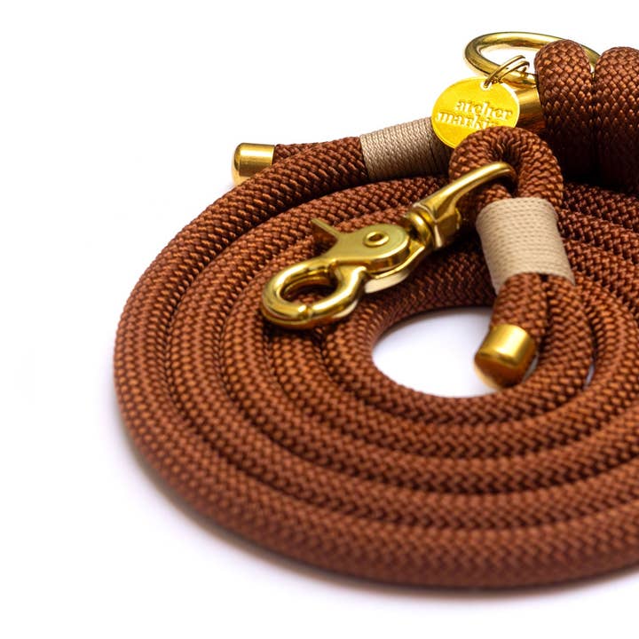 Atelier Markiz - Wholesale Pet Leash - Dog - Leave Brownie1