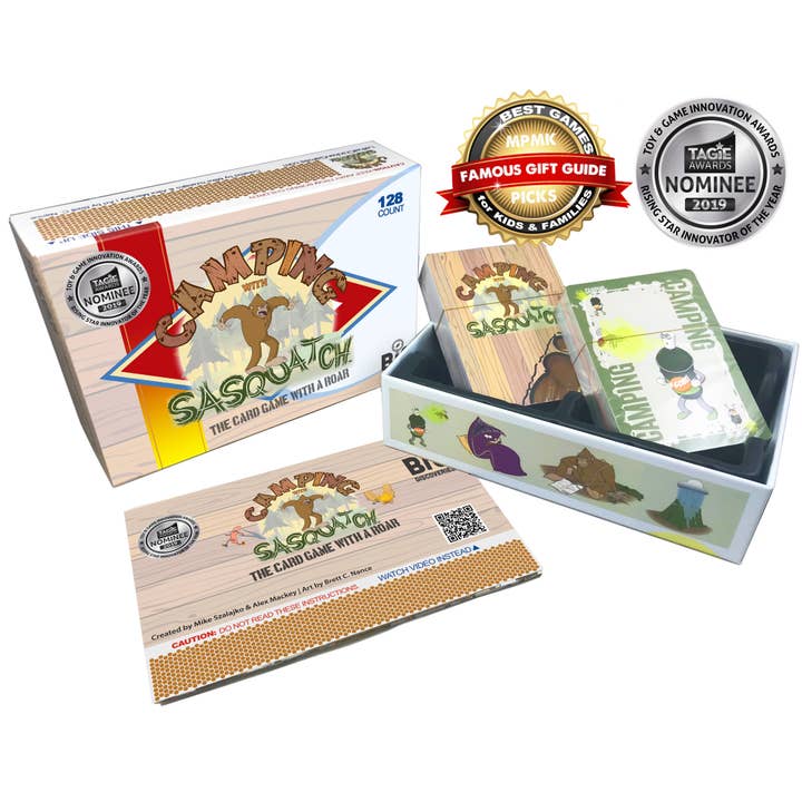 Sun Company / Big Discoveries - Wholesale Card Game - Camping with Sasquatch Card Game - Fun for Kids & Adults