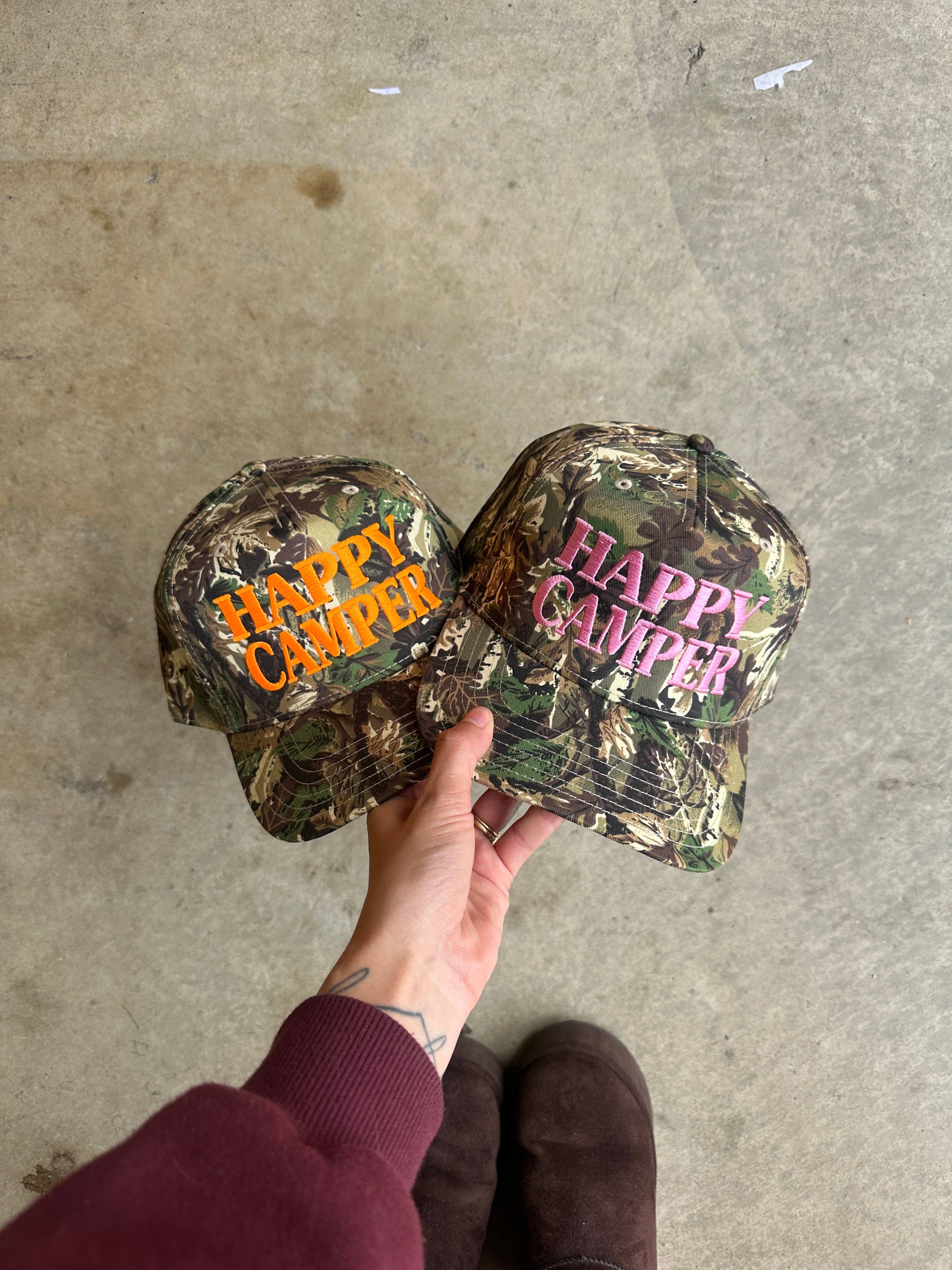 Electric label - Wholesale Baseball Cap - Unisex - Happy Camper hat5