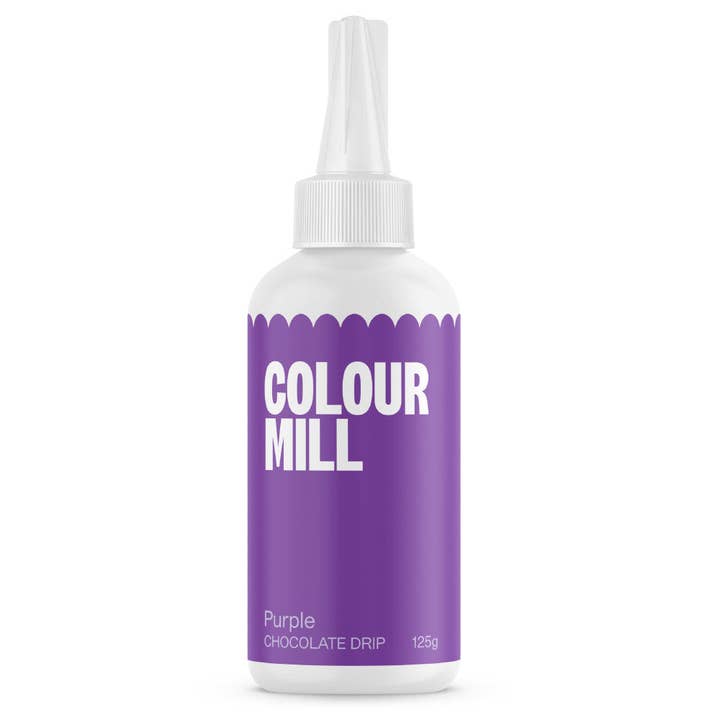 Colour Mill Purple Chocolate Drip, 4.4 oz. for wholesale by Cake Supply Imports