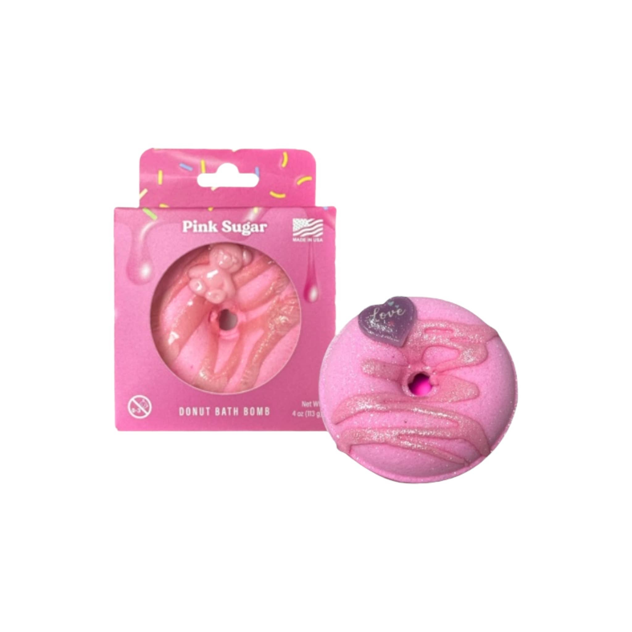 The Lavish Goat - Wholesale Bath bomb/fizz - Pink Sugar Donut Bath Bomb (Prize Bomb)