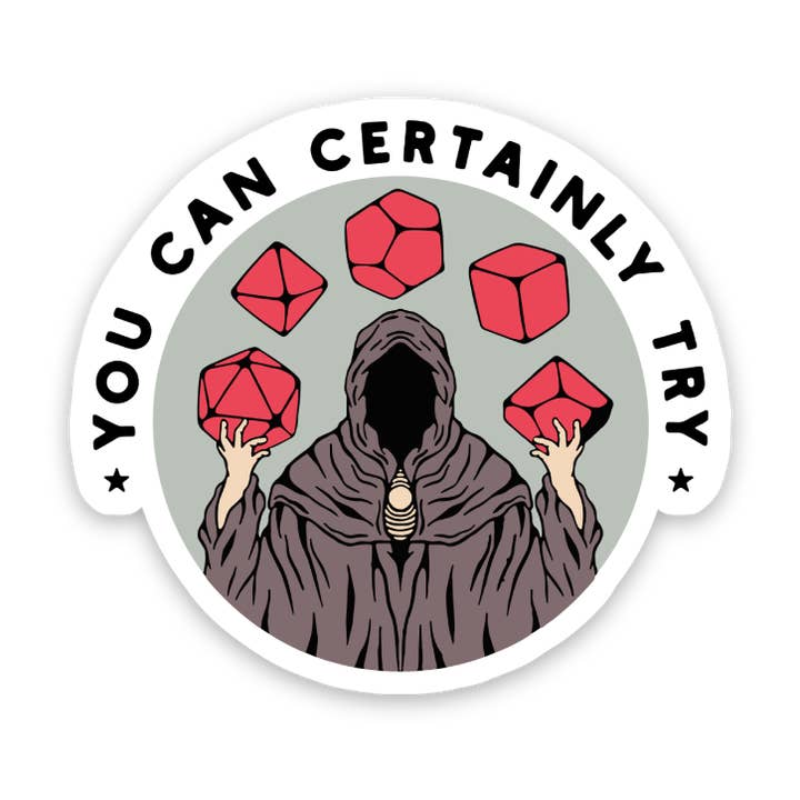 Sticker Horse - Wholesale Sticker - Grim Reaper You Can Certainly Try D20 Sticker0