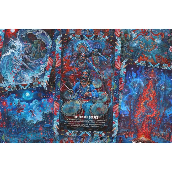 IBIZA TAROT – wholesale Tarot cards – Sacred Sisterhood Oracle: Celebrate the power of feminine connection with this 22-card deck, nurturing sisterhood and inner wisdom.3