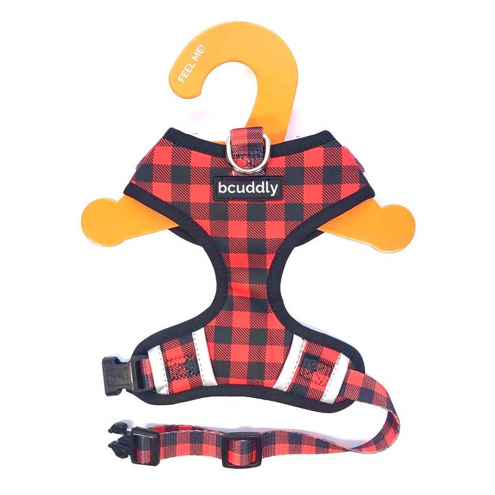 Control Dog Harness - Red Plaid for wholesale by bcuddly