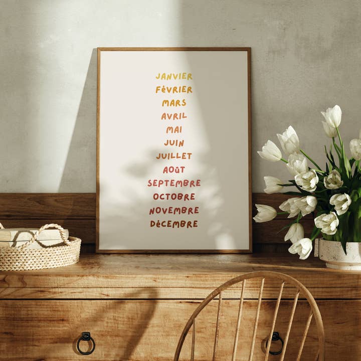 Poster - Monat des Jahres für den Großhandel von Looves Studio