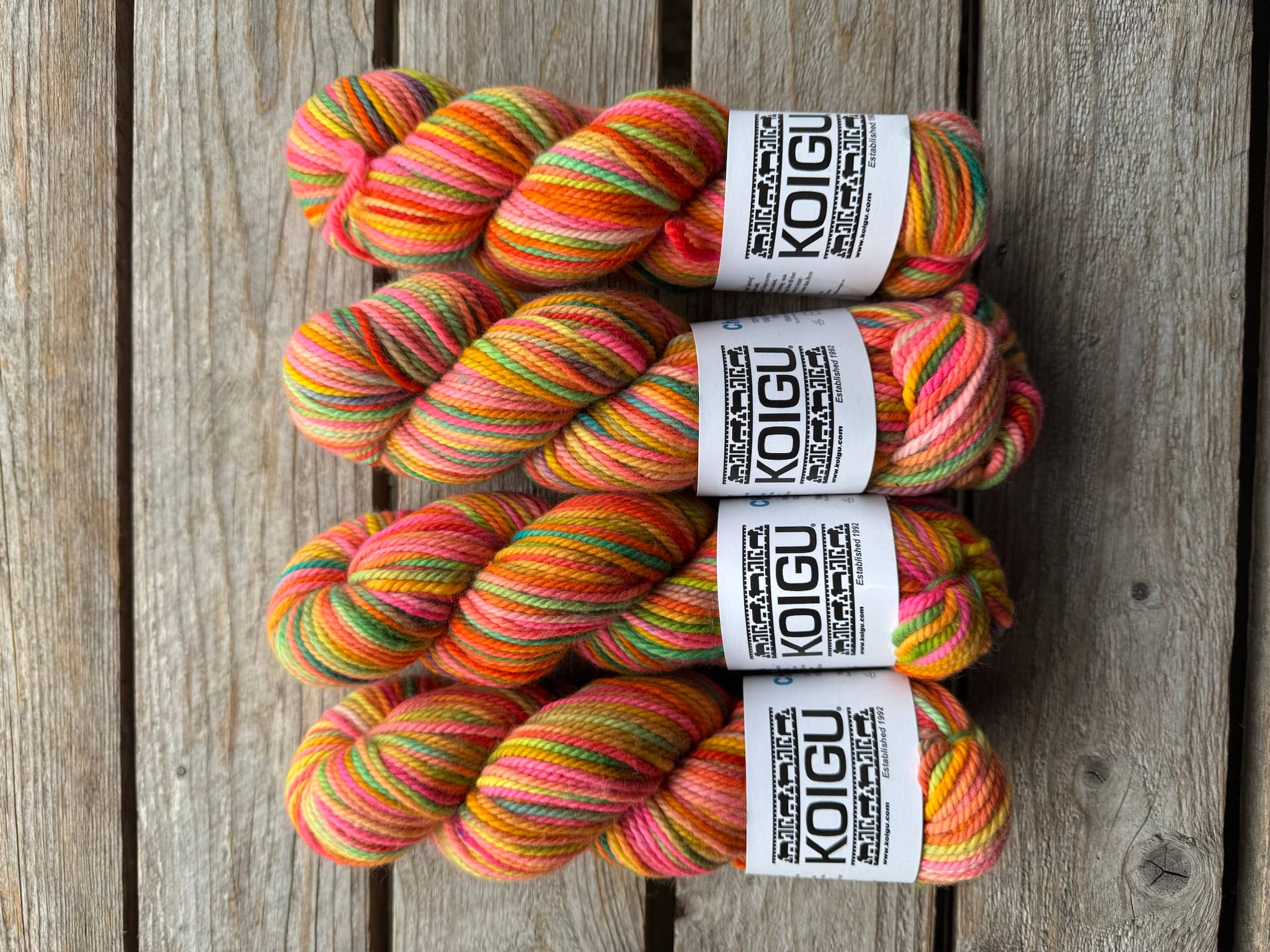 Koigu Wool Designs - Wholesale Yarn - Chelsea Aran Merino Yarn -group B4