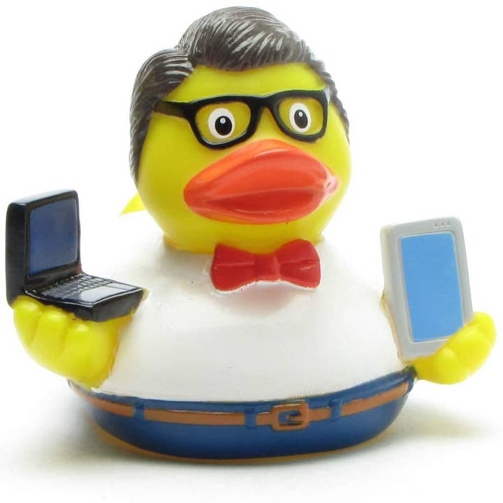 Duckshop - Wholesale Bath Toy - Baby - Rubber Duck Nerd - rubber duck