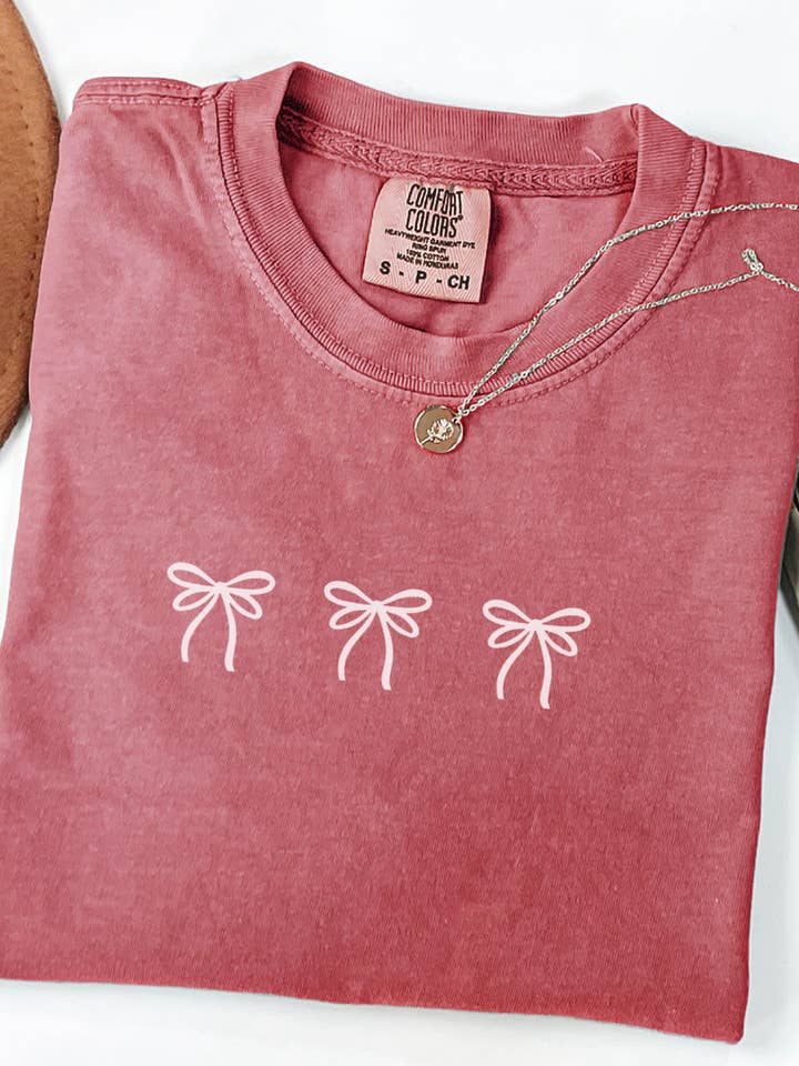 P E T I T R U E – wholesale T-shirt med logga - Dam – Broderad rosetttröja Dam Comfort Colors rosett