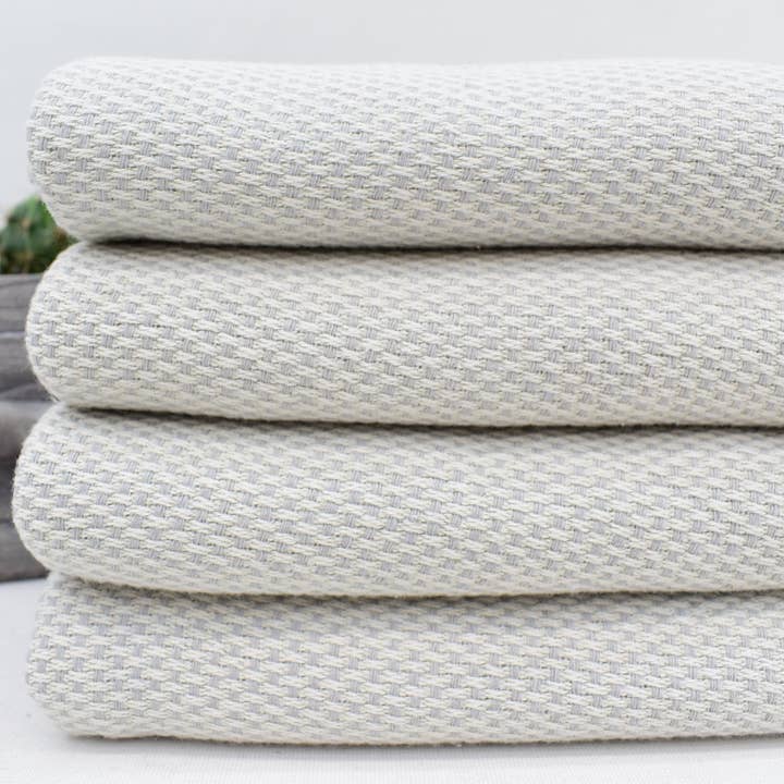 Organic Turkish Towels - Wholesale Hand Towel - Turkish Hand Towel Light Gray Bll-Cfttrfl-Pshkr2