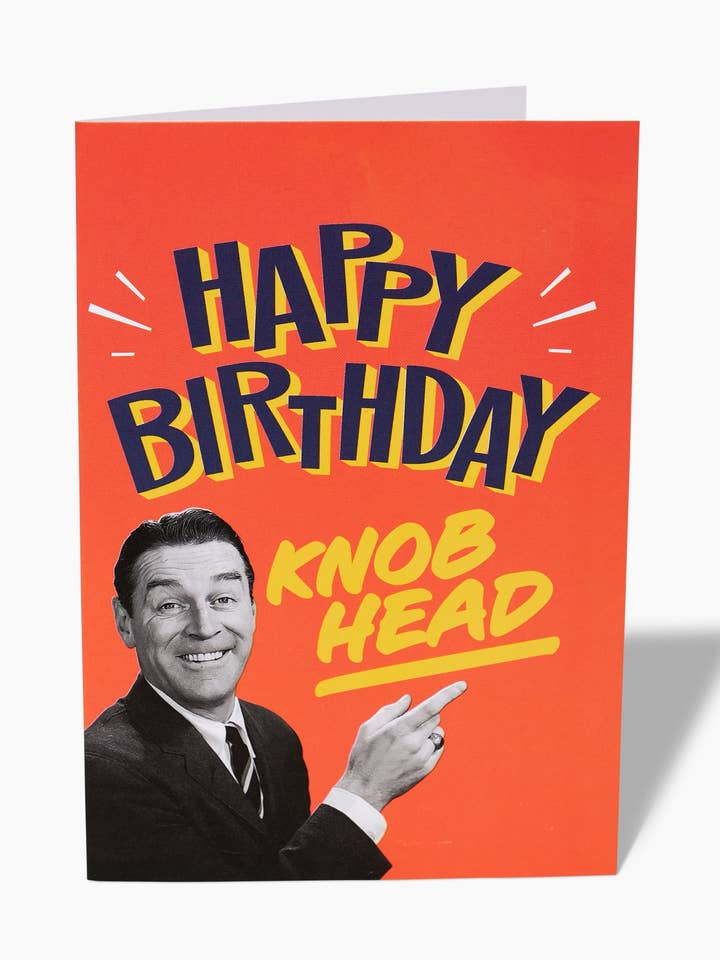 Knob Head Greeting Card for wholesale by Threadheads