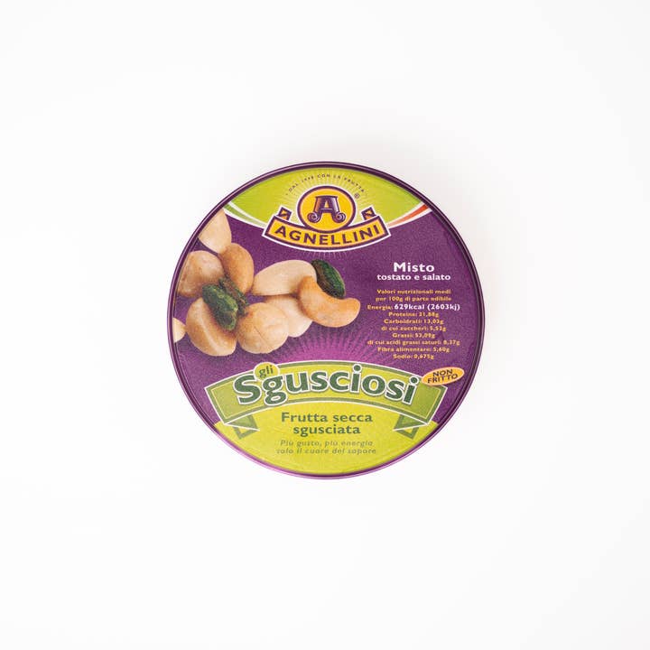 Agnellini Int Srl – wholesale Torkad frukt – Blandad torkad frukt skalad, saltad och rostad 90g