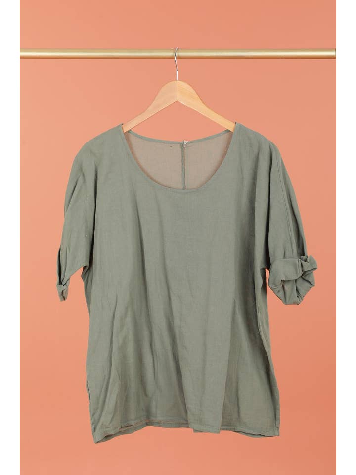 la maison des fibres naturelles – wholesale T-shirt – women's – t-shirts 1101 + SIZE60%cotton 40%linen2