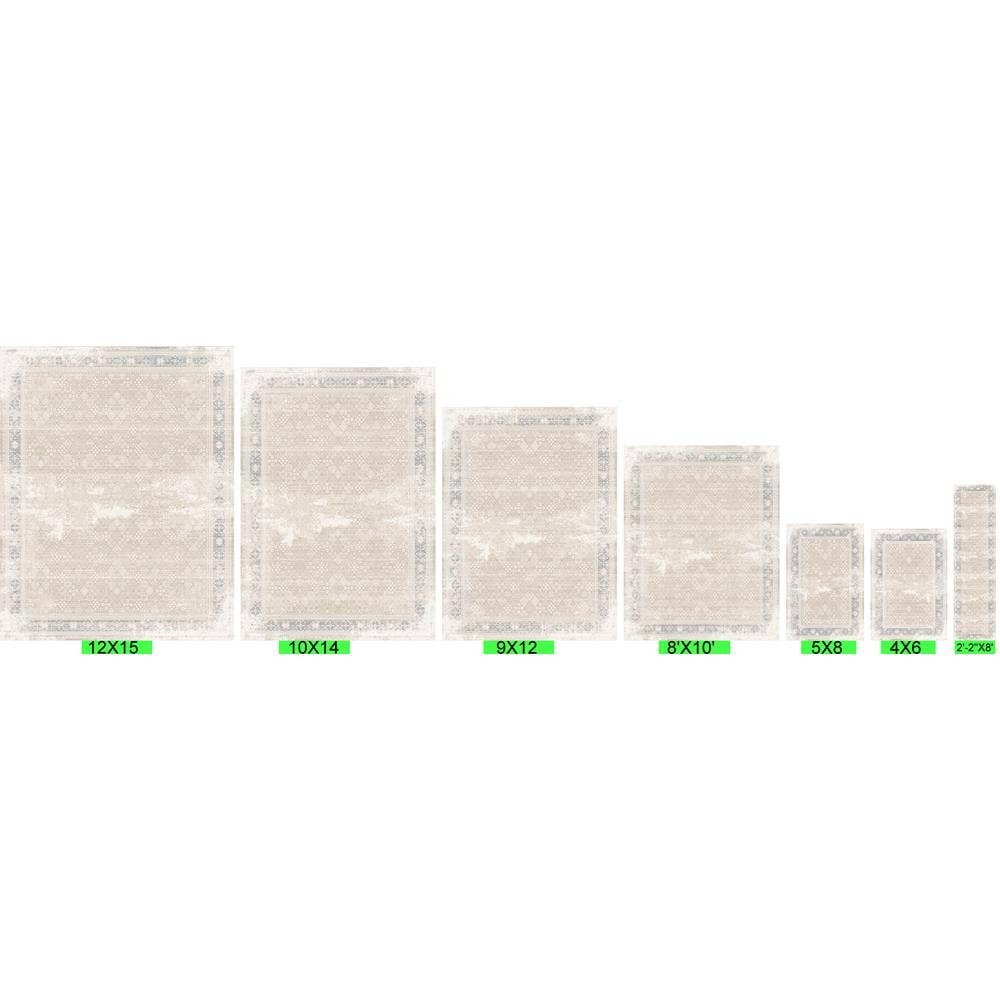 Pasargad Home - Wholesale Area Rug - Turkish Eterna Design Beige/Light Blue Area Rug8