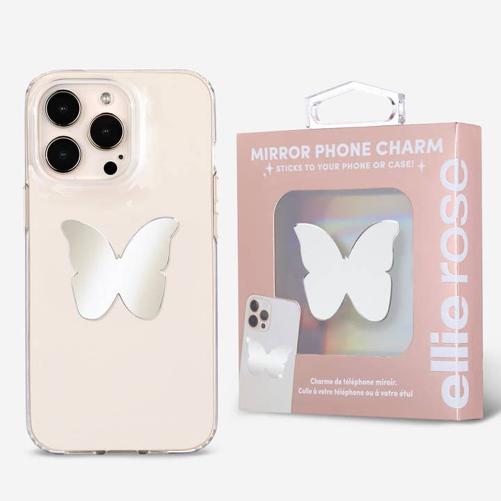 Ellie Rose - Wholesale Phone & Laptop Stickers - Stick-On Mirror Phone Decal - Butterfly