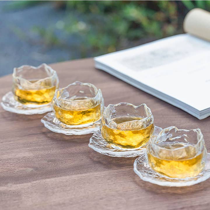 MinoCraft - Wholesale Coffee/Tea Cup - Glass tea cup - "First Snow"4