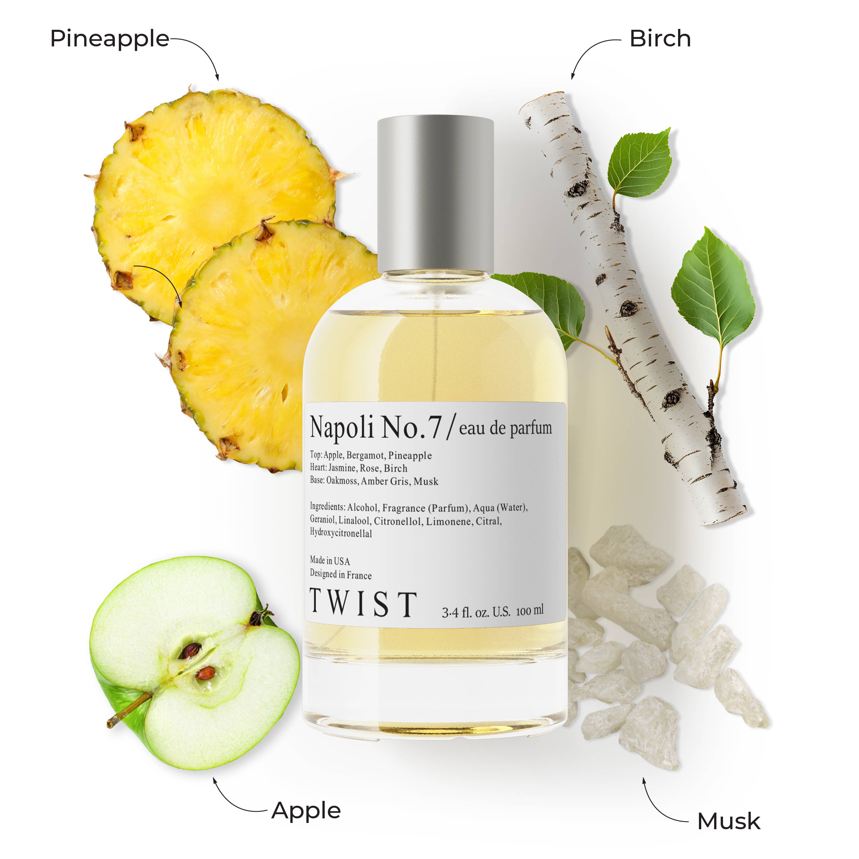 House of Twist - Vendita all'ingrosso Profumi/Eau de toilette - Twist Napoli No.7 - Profumo Uomo ispirato a C. Aventus